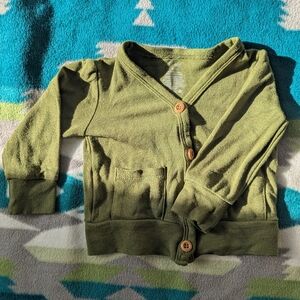 Kyte BABY Green Button-Up Cardigan